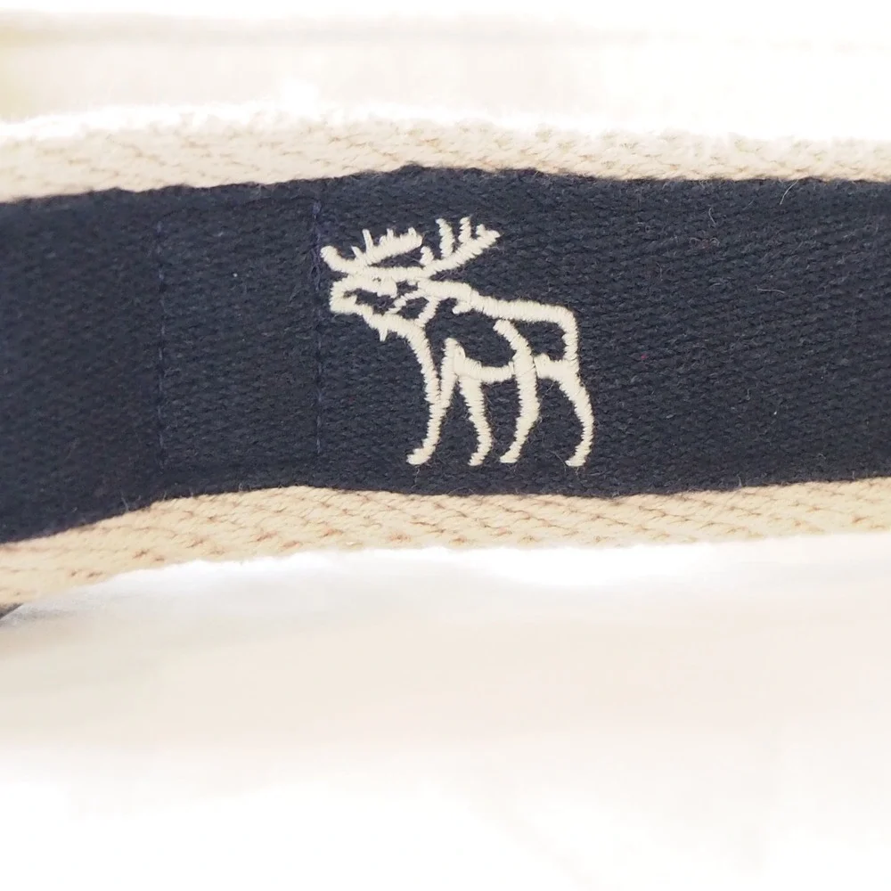 Abercrombie Kids Y2K Style Moose Canvas D Ring Belt Youth Size 14 Navy